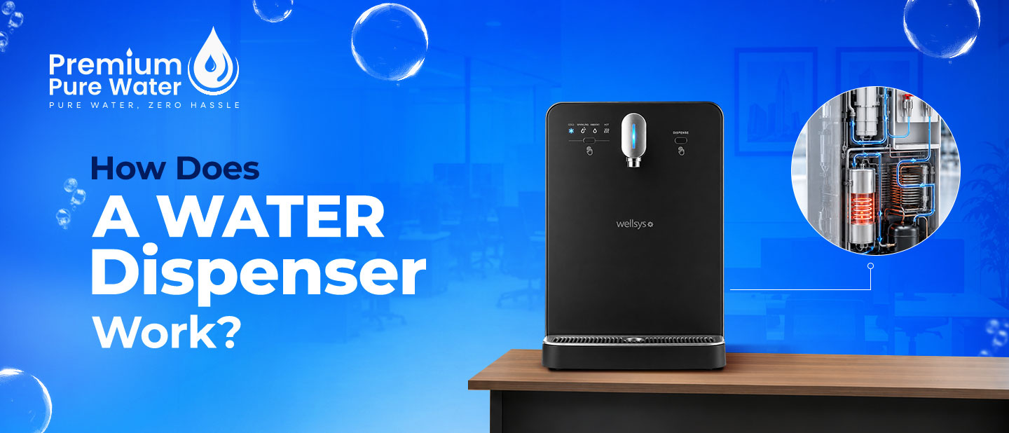 How does a water dispenser work
